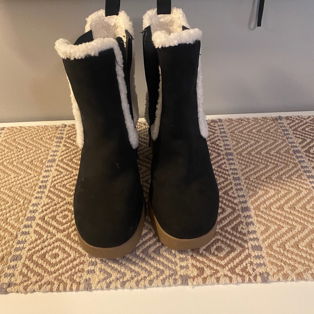 Torrid Shearling Trim Platform Bootie